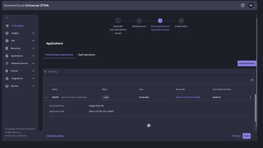 Adding Application & Monitoring