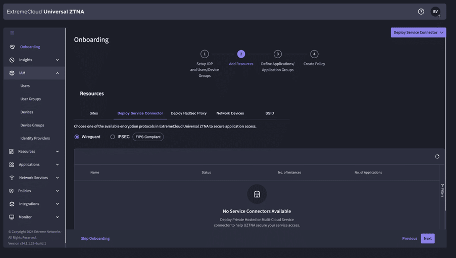 Deploy Service Connector